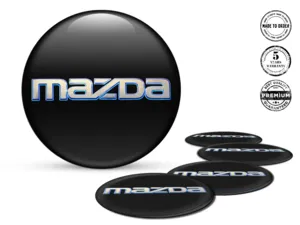Mazda Gewölbte Aufkleber Stil Luxus Felgenlogos